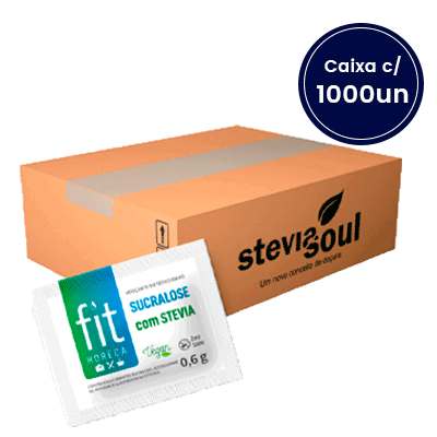 Adoçante Sachê Fit Horeca - Sucralose Com Stevia - cx c/1000unid